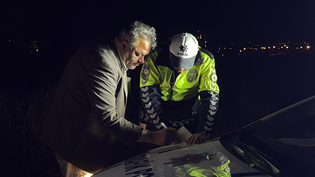 Kayseri'de polisten kaçan alkollü sürücüye 515 bin lira ceza kesildi