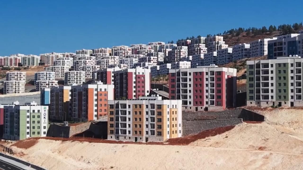 Kilis'teki afet konutlarının görüntüleri paylaşıldı