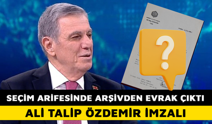 SEÇİM ARİFESİNDE ARŞİVDEN EVRAK ÇIKTI