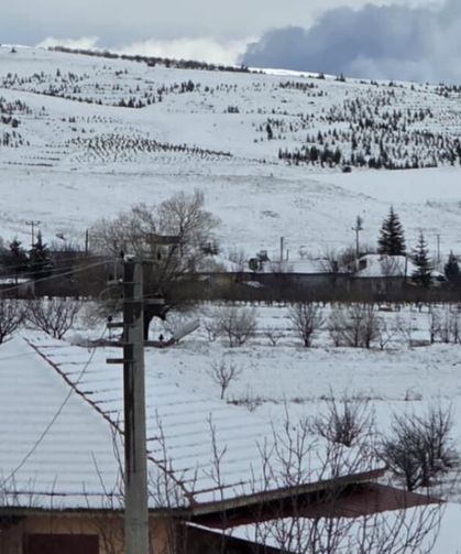 Antalya'nın yüksek kesimlerine kar yağdı