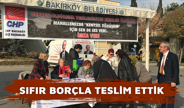 SIFIR BORÇLA TESLİM ETTİK