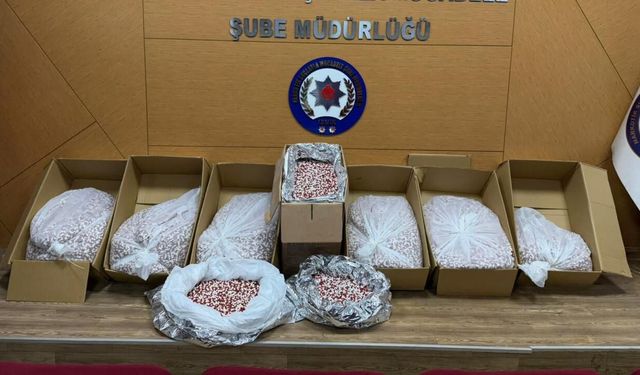 İzmir'de 356 bin uyuşturucu hap ele geçirildi