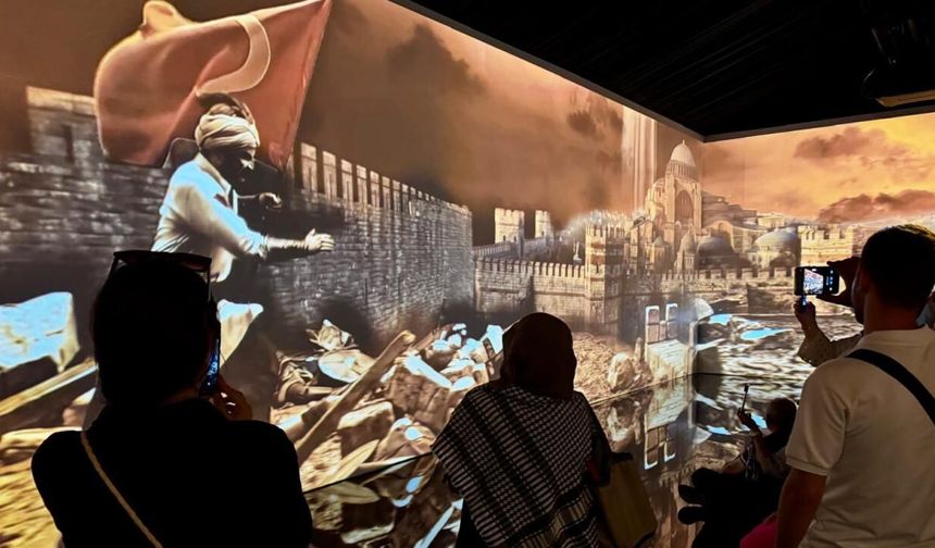 İstanbul'un fethini anlatan görsel deneyim çadırına yoğun ilgi