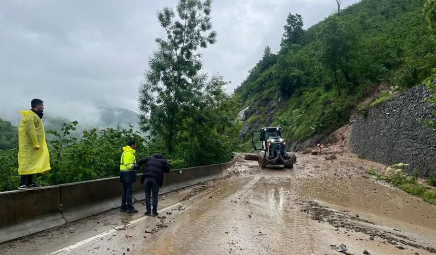 Ordu'nun bazı ilçelerinde sağanak etkili oldu