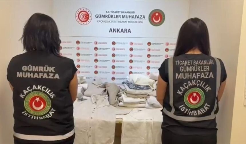 Esenboğa Havalimanı'nda 31 kilo 620 gram uyuşturucu ele geçirildi