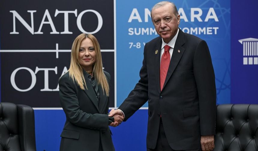 İtalya Başbakanı Meloni'den Cumhurbaşkanı Erdoğan'a teşekkür